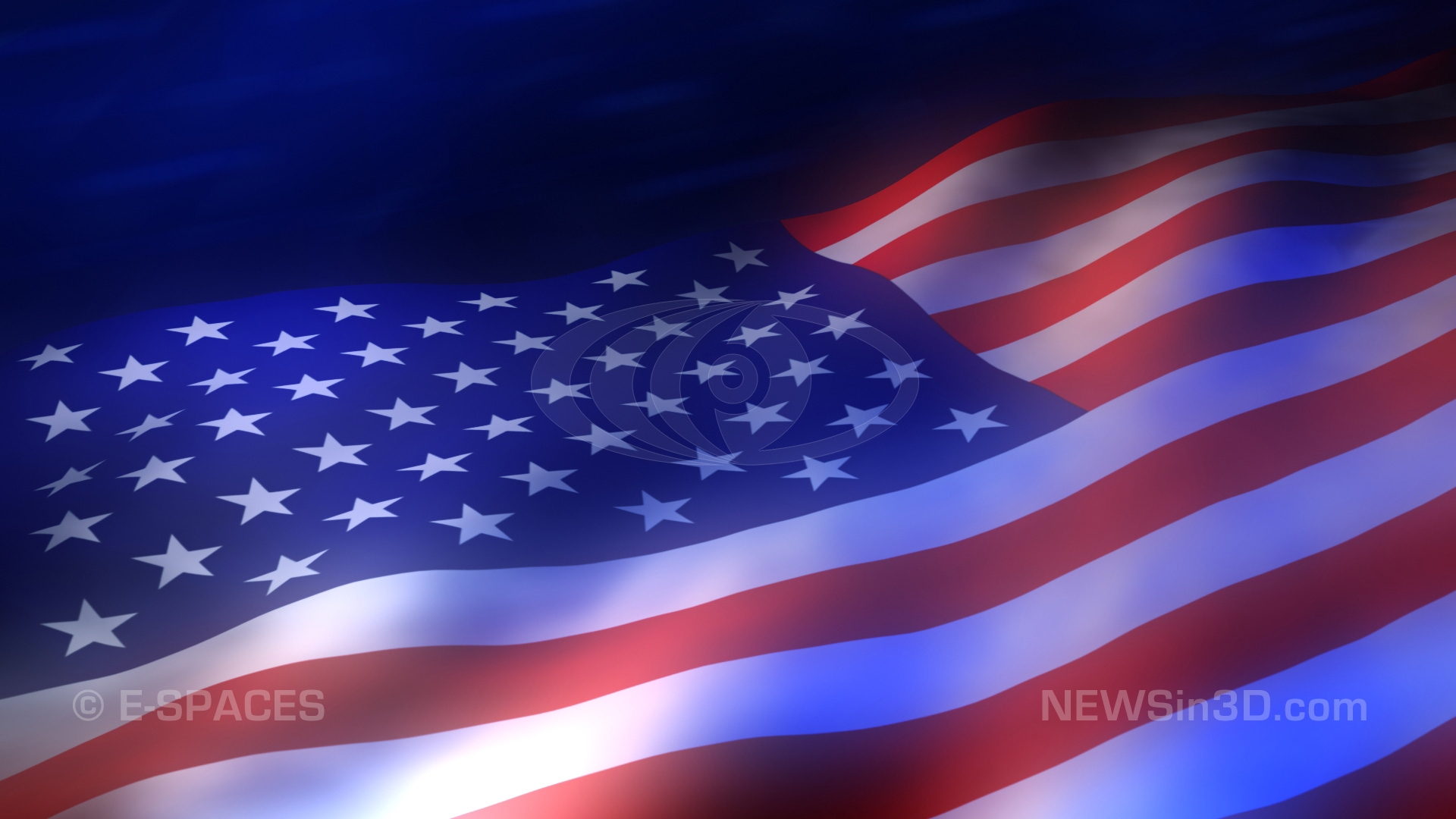  HD Animated Background Abstract Flag America Votes TV Graphic Design