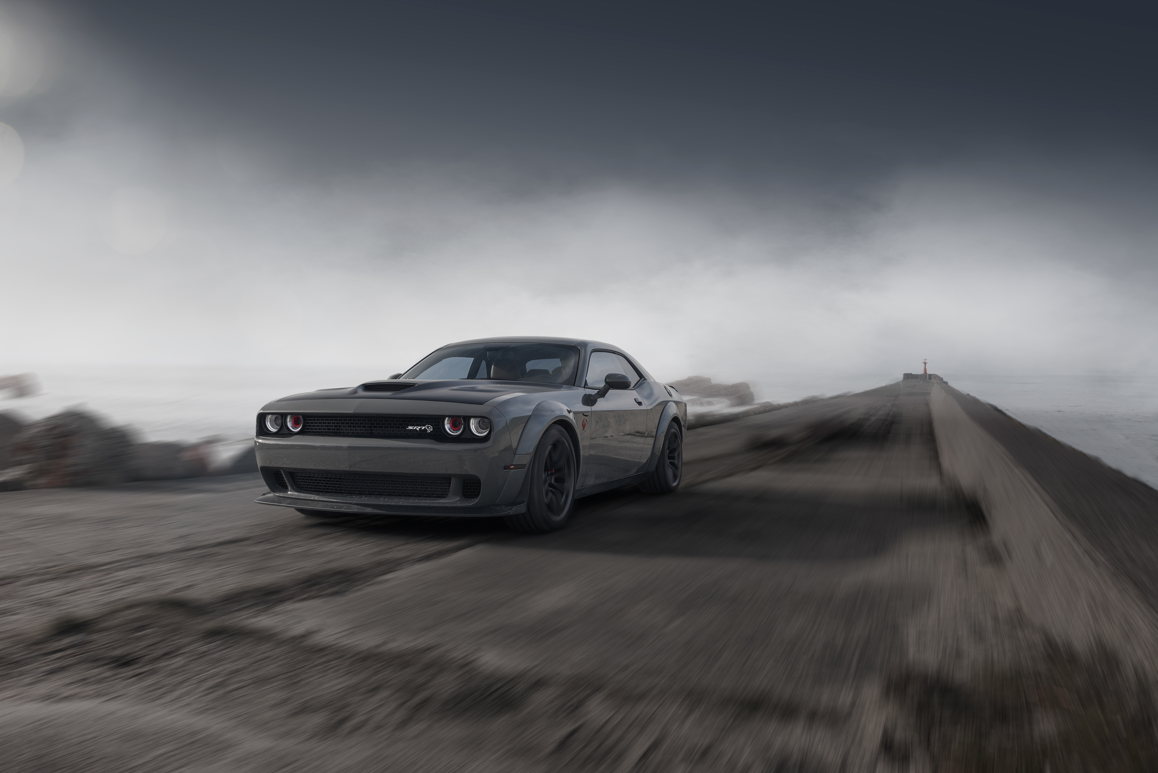 Dodge Challenger Demon Srt 4k Front Wallpaper HD Cars