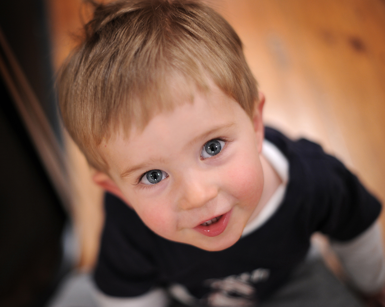 Cute Little Baby Boy In Surprise HD Wallpaper