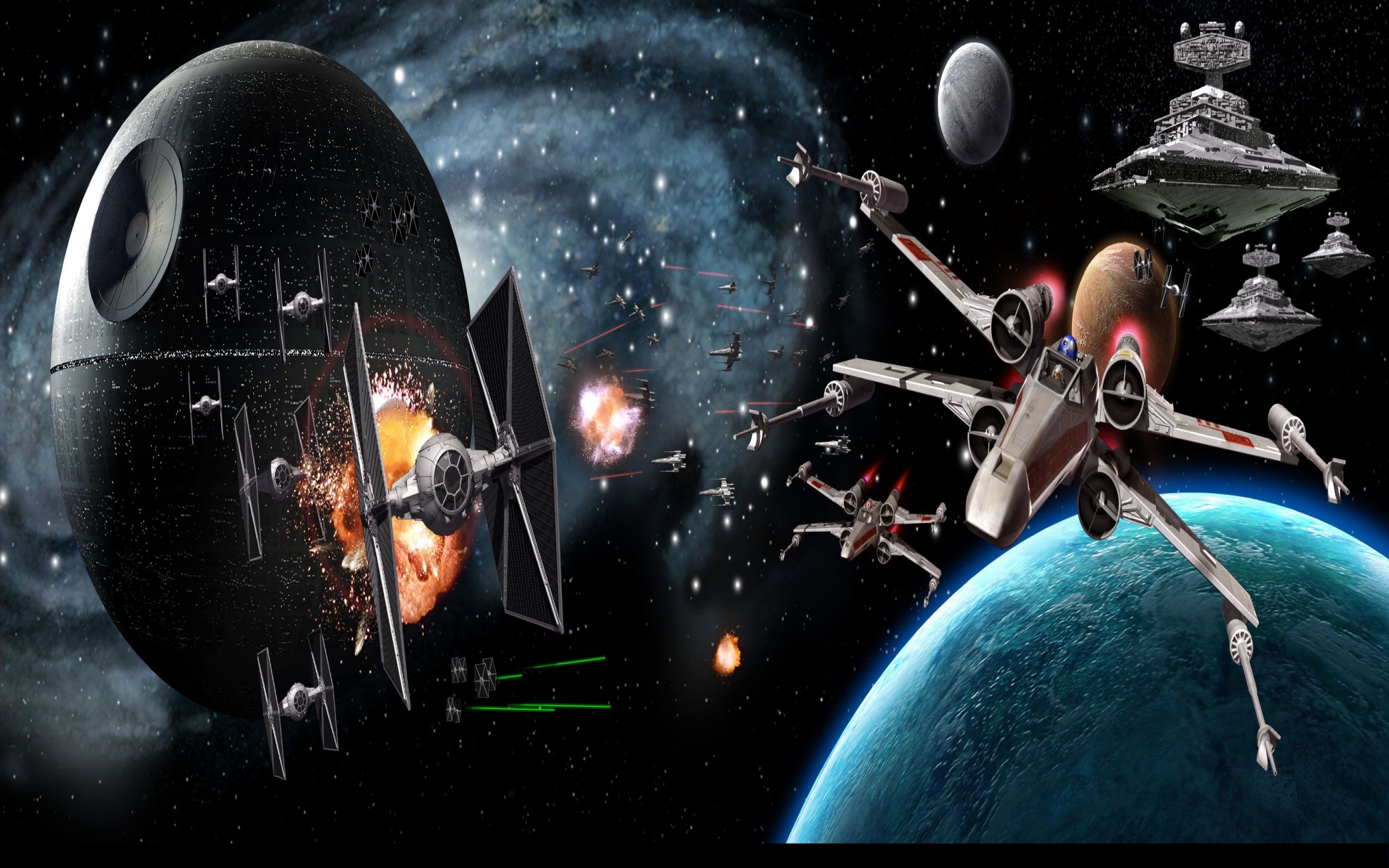 Galaxy Battle War Wallpaper