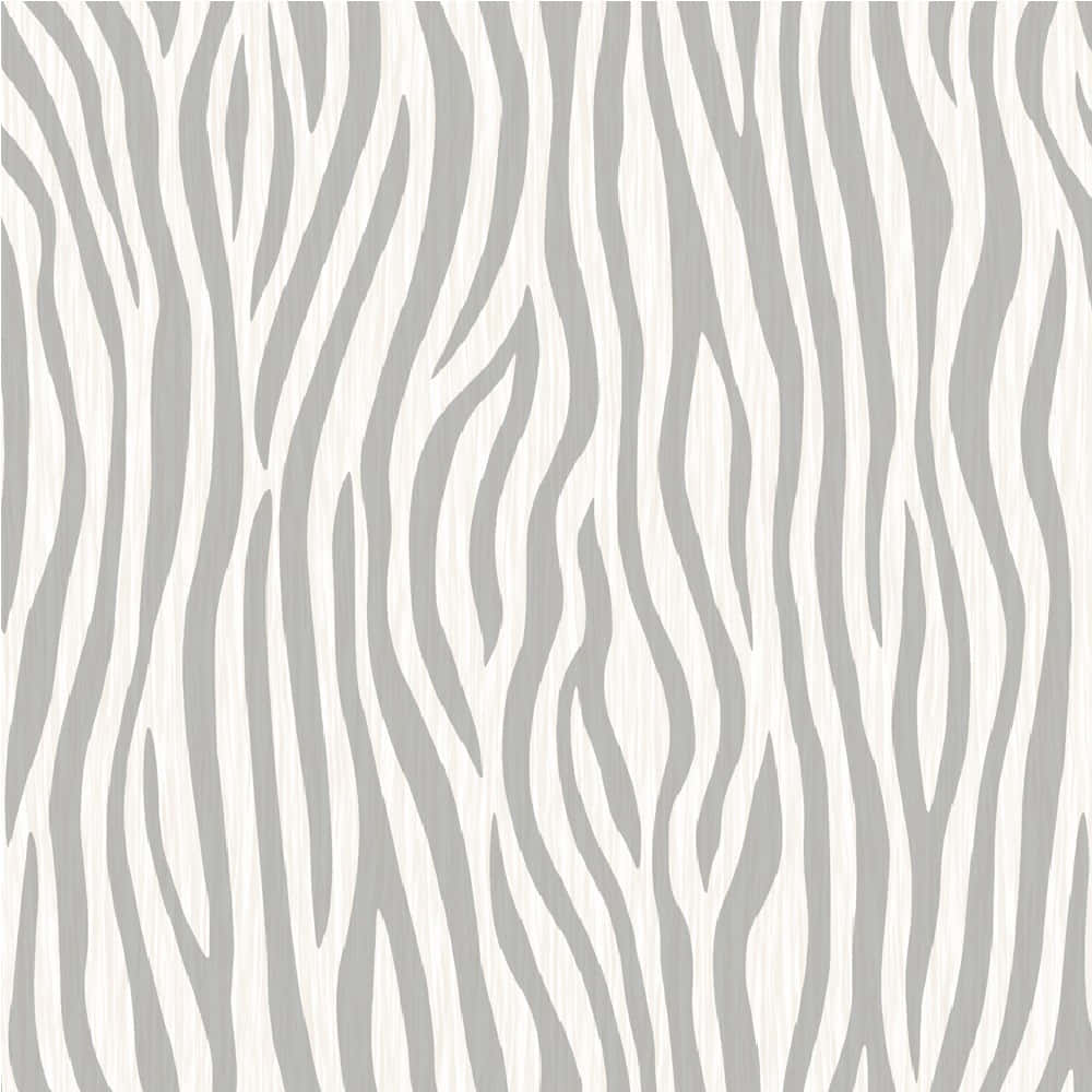 A Gray And White Zebra Print Wallpaper