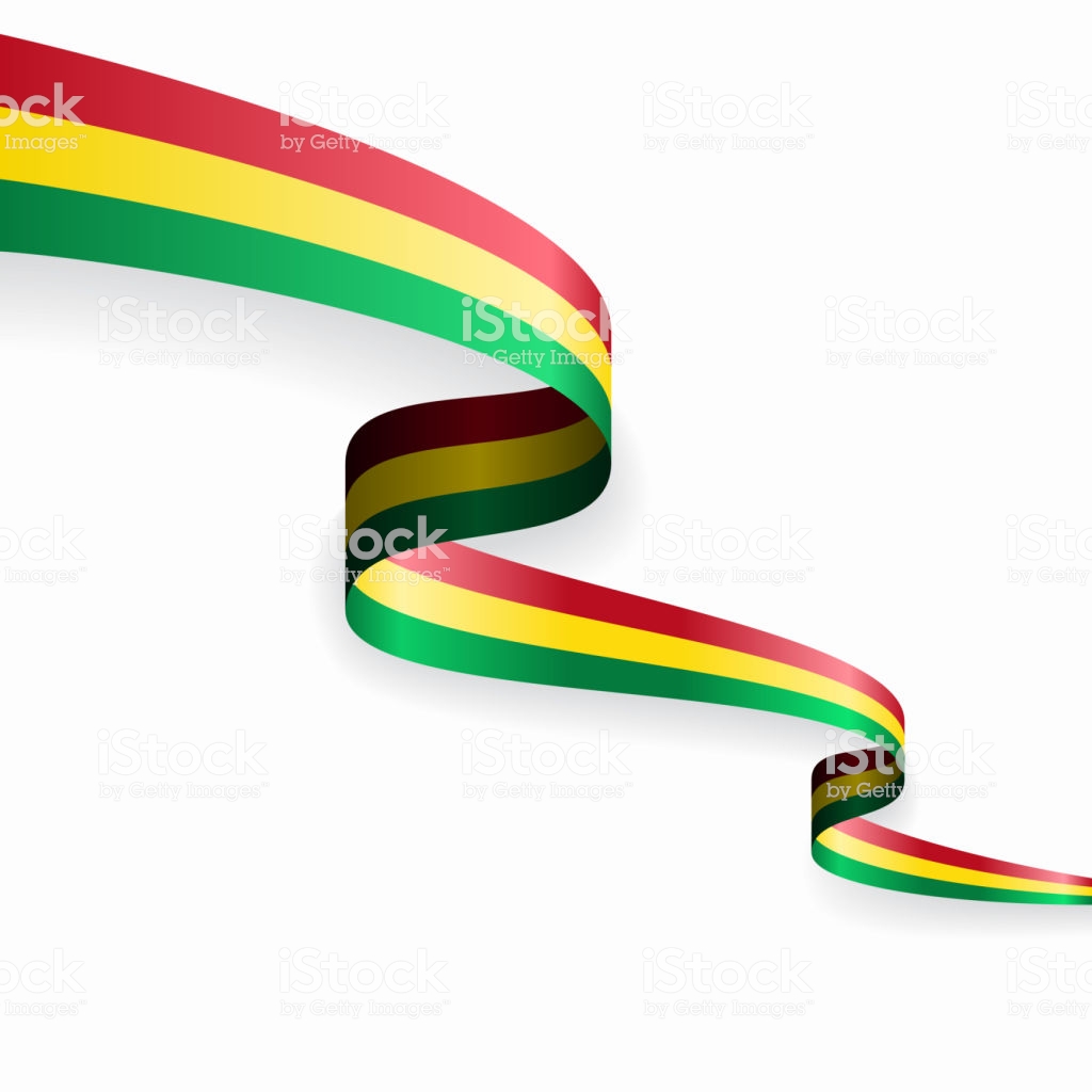 Bolivian Flag Wavy Abstract Background Vector Illustration Stock