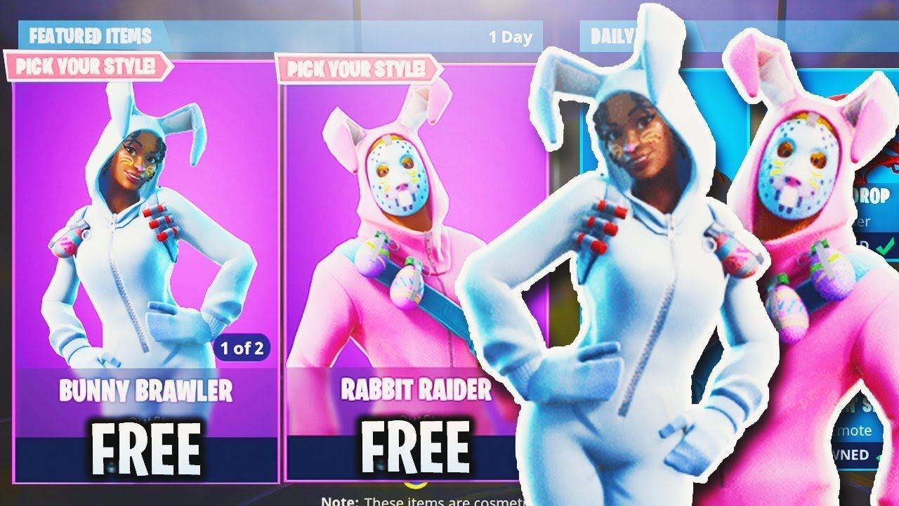NEW EASTER SKINS UPDATE in Fortnite Rabbit Raider Bunny