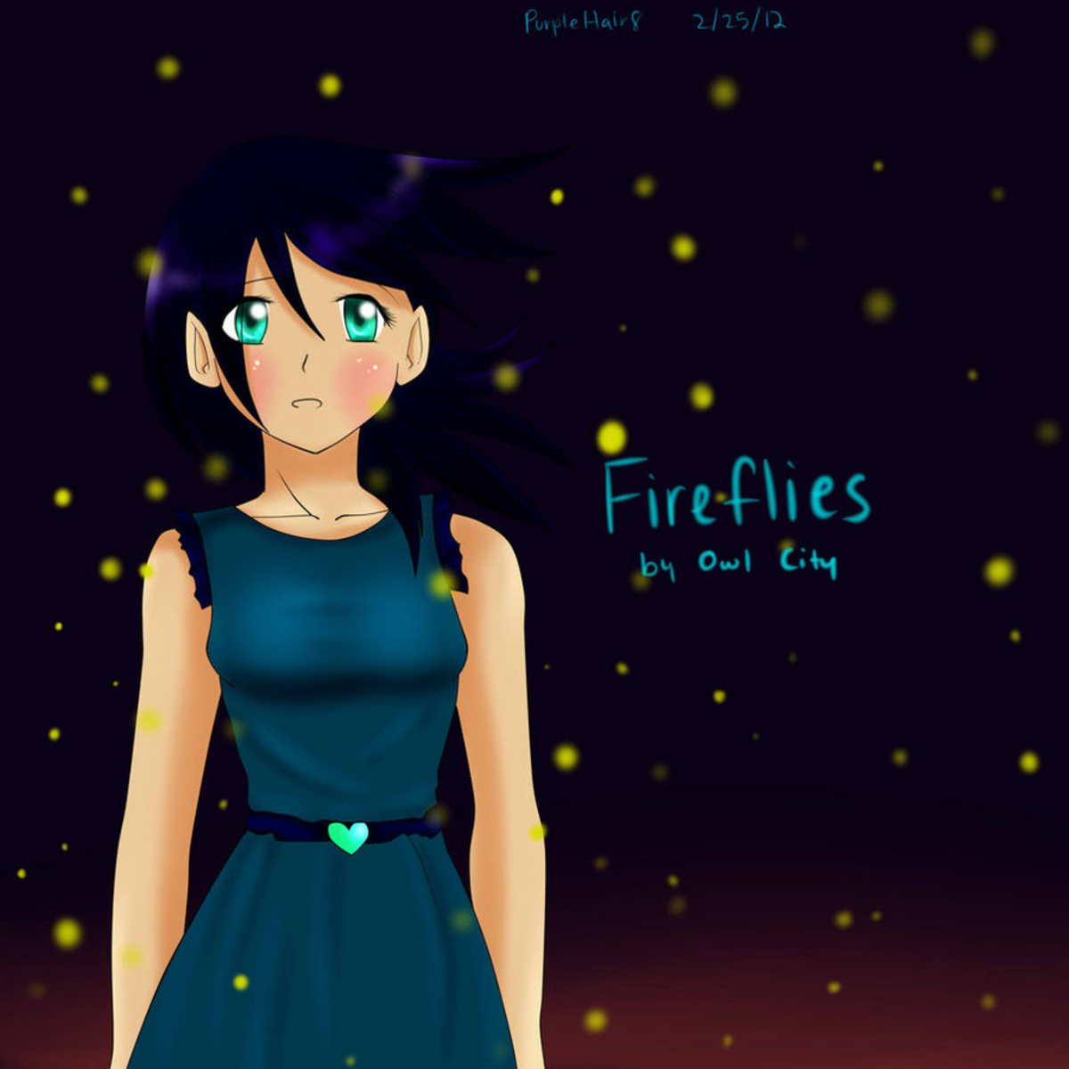 Pixel Desktop Wallpaper Fireflies By Owl City Purplehair Dqyf