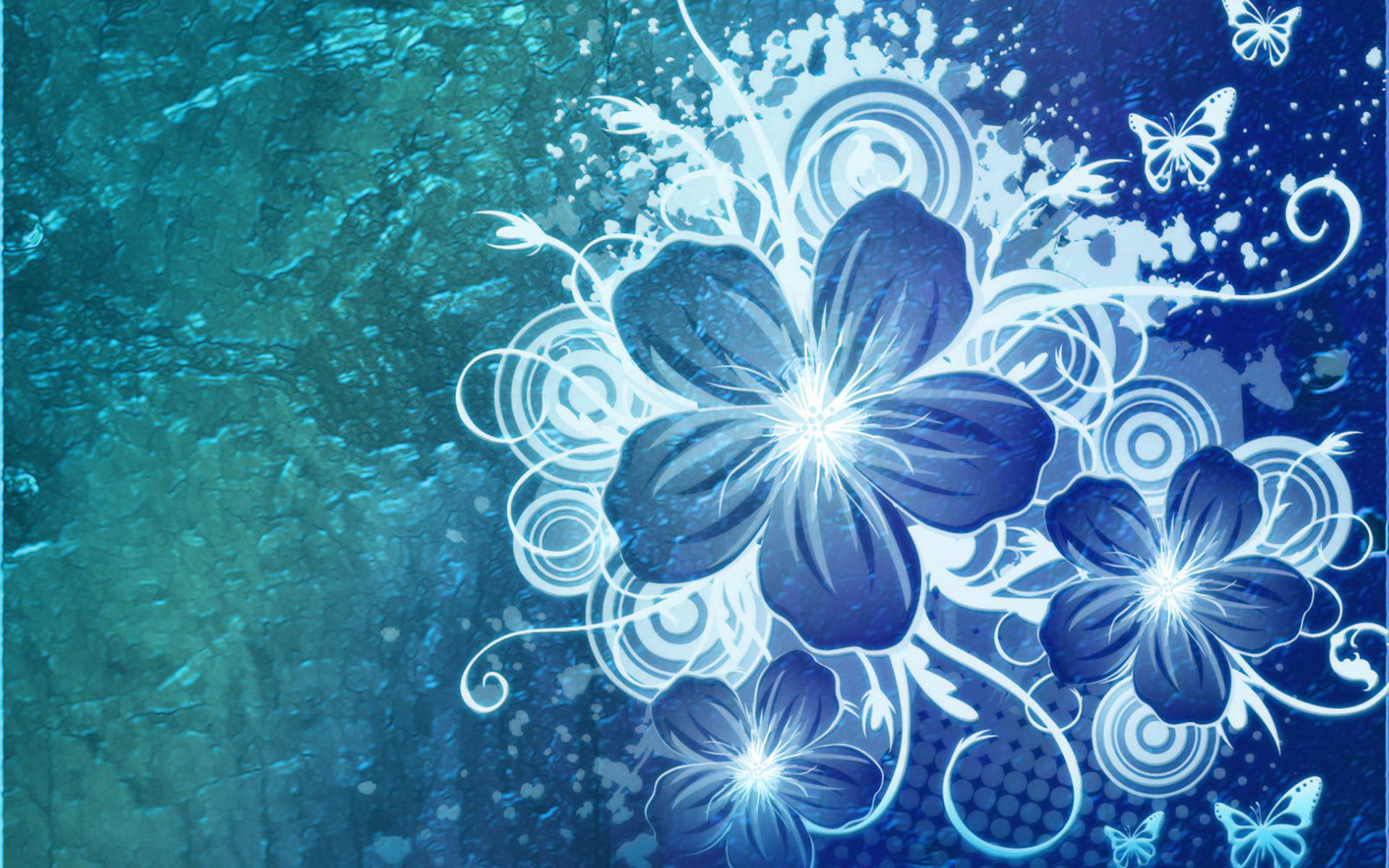 Pretty Blue Background Wallpaper
