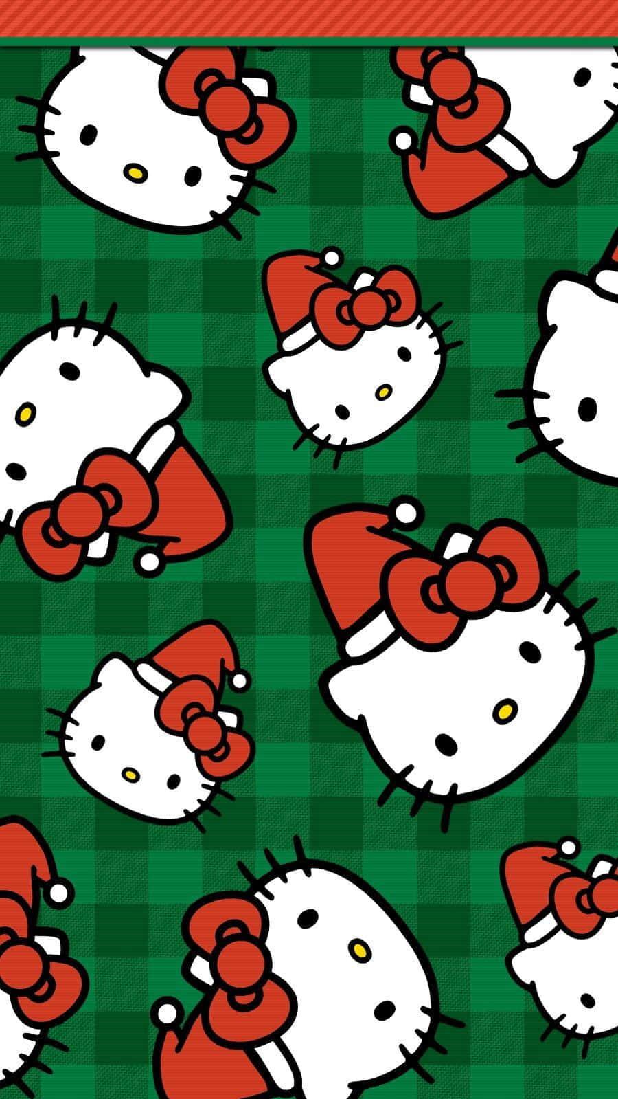 Download Celebrate Christmas with Hello Kitty Wallpaper
