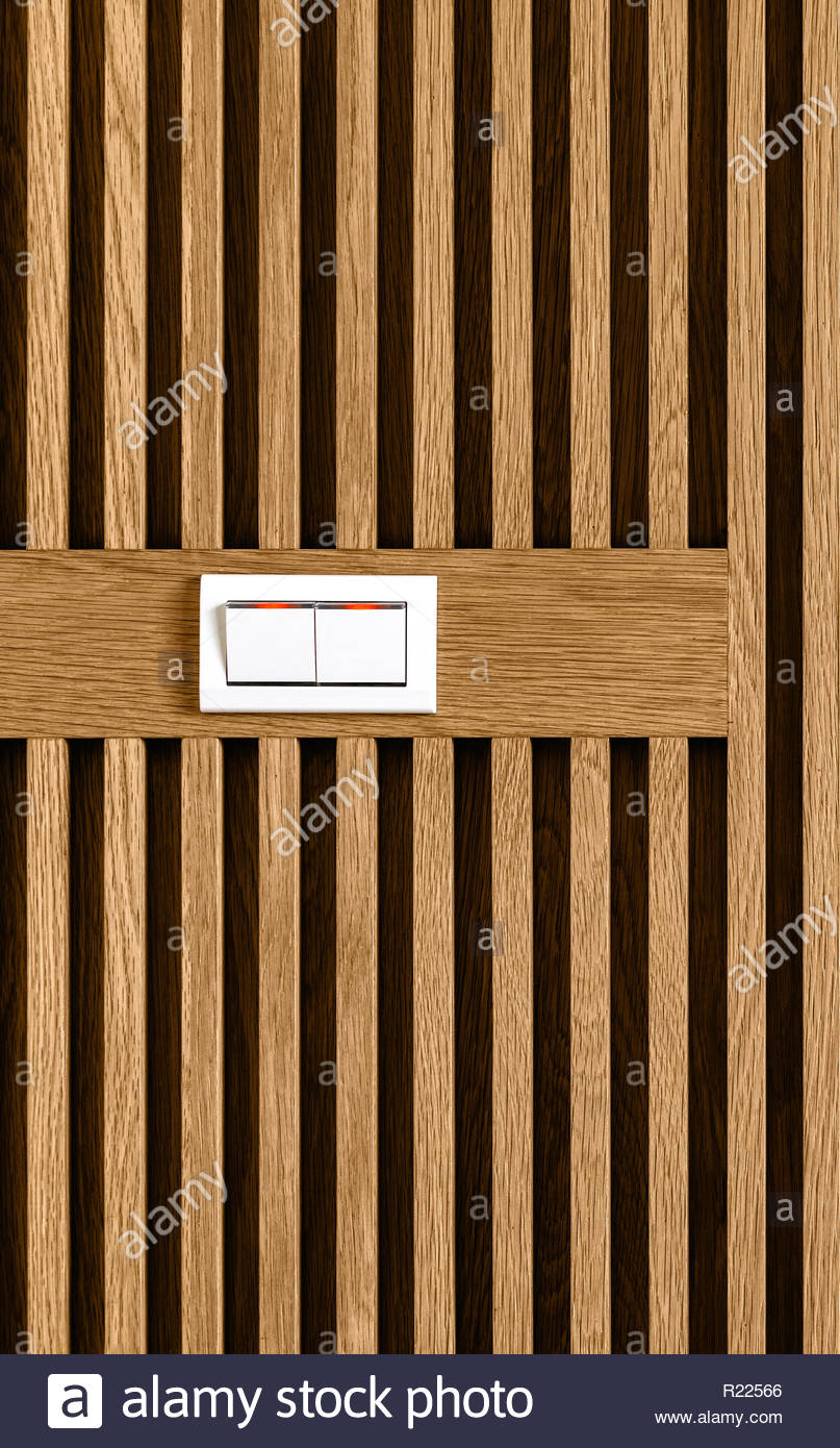 Brown Wooden Wall With White Switches Background Home Interior