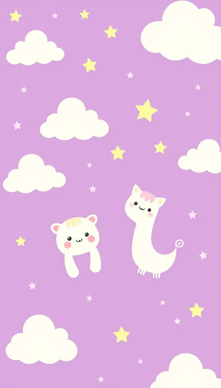 Cute Simple Purple Wallpaper