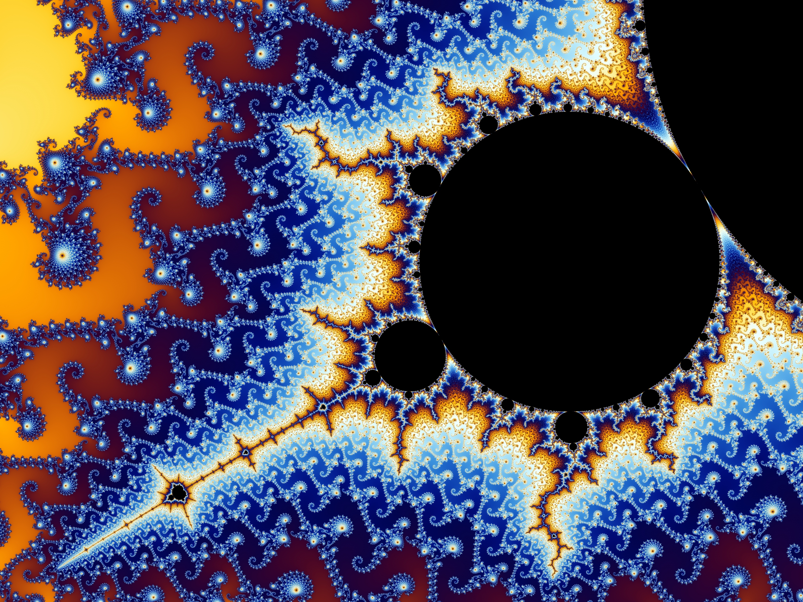 Onceagain limitless more Mandelbrots can be found along the boundaries