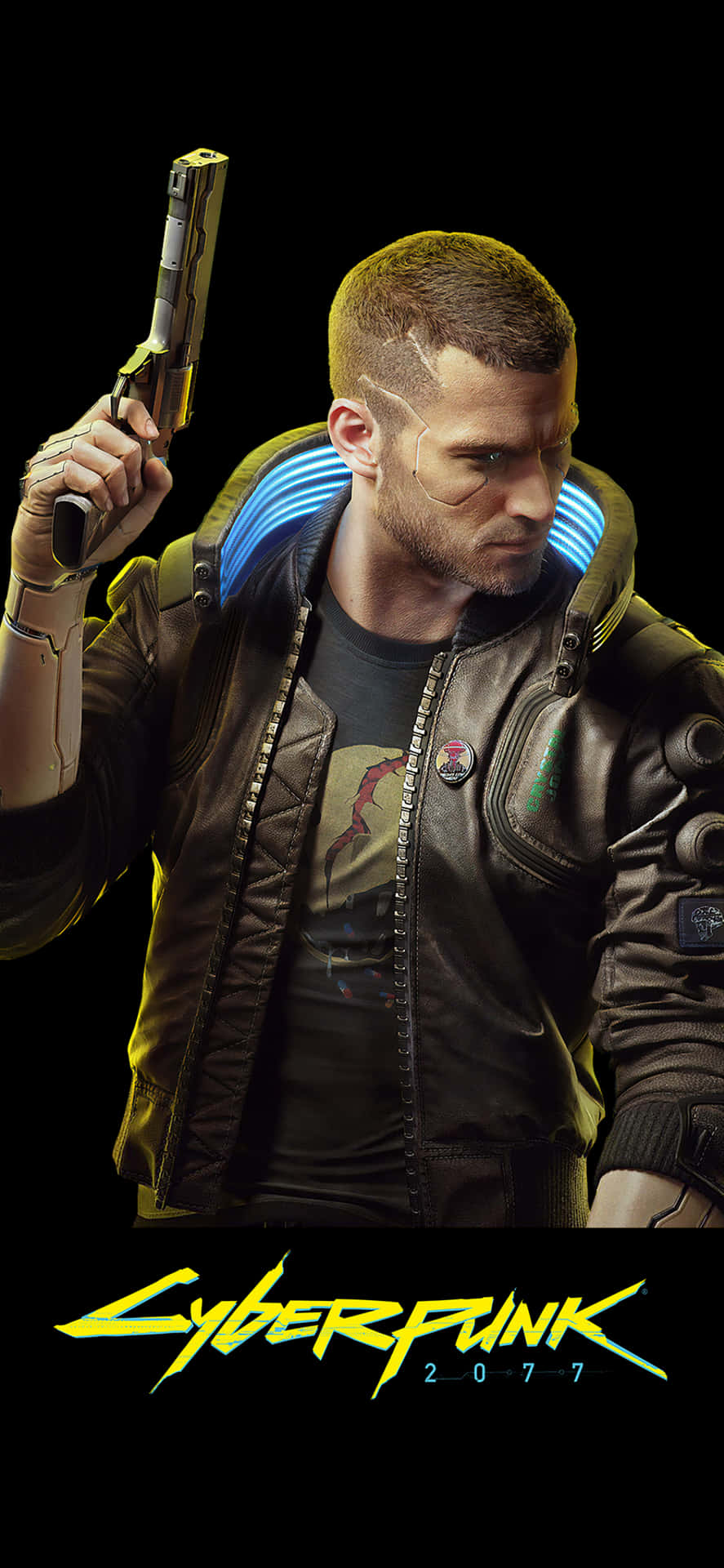iPhone X Cyberpunk Background Wallpaper