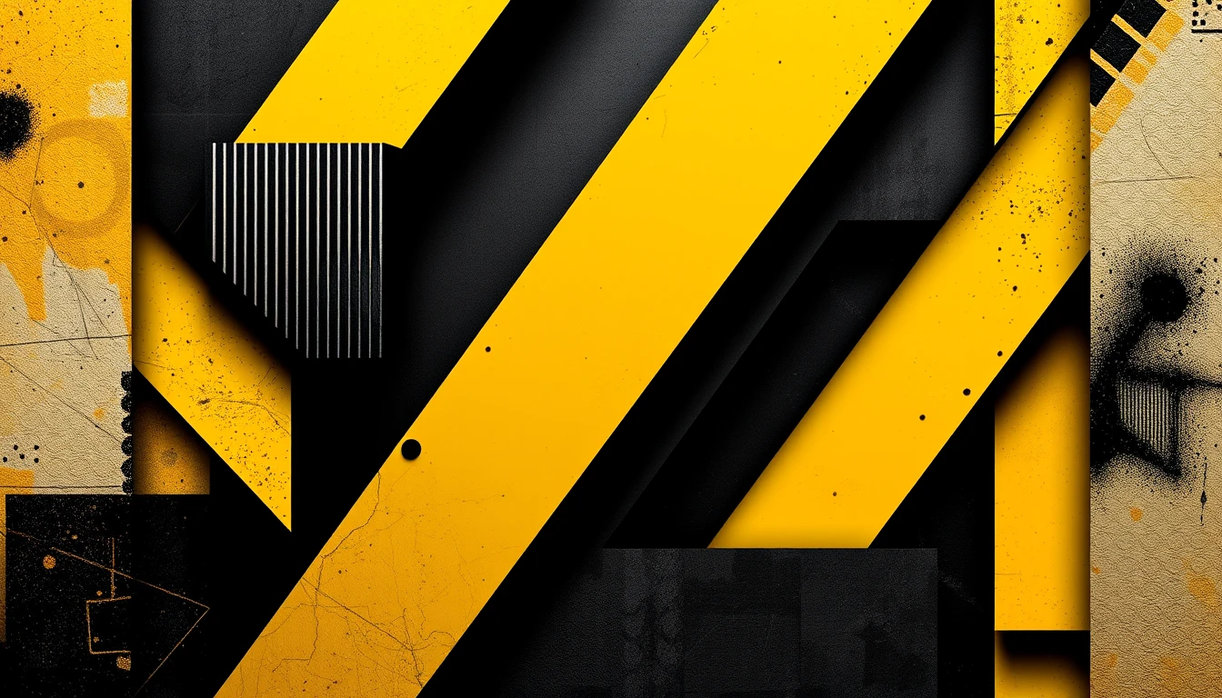 Black And Yellow Hd Wallpaper