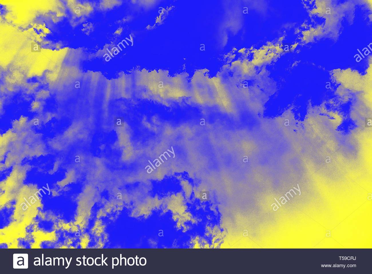 Abstract Ultra Modern Sky Background With Sun Rays Yellow And