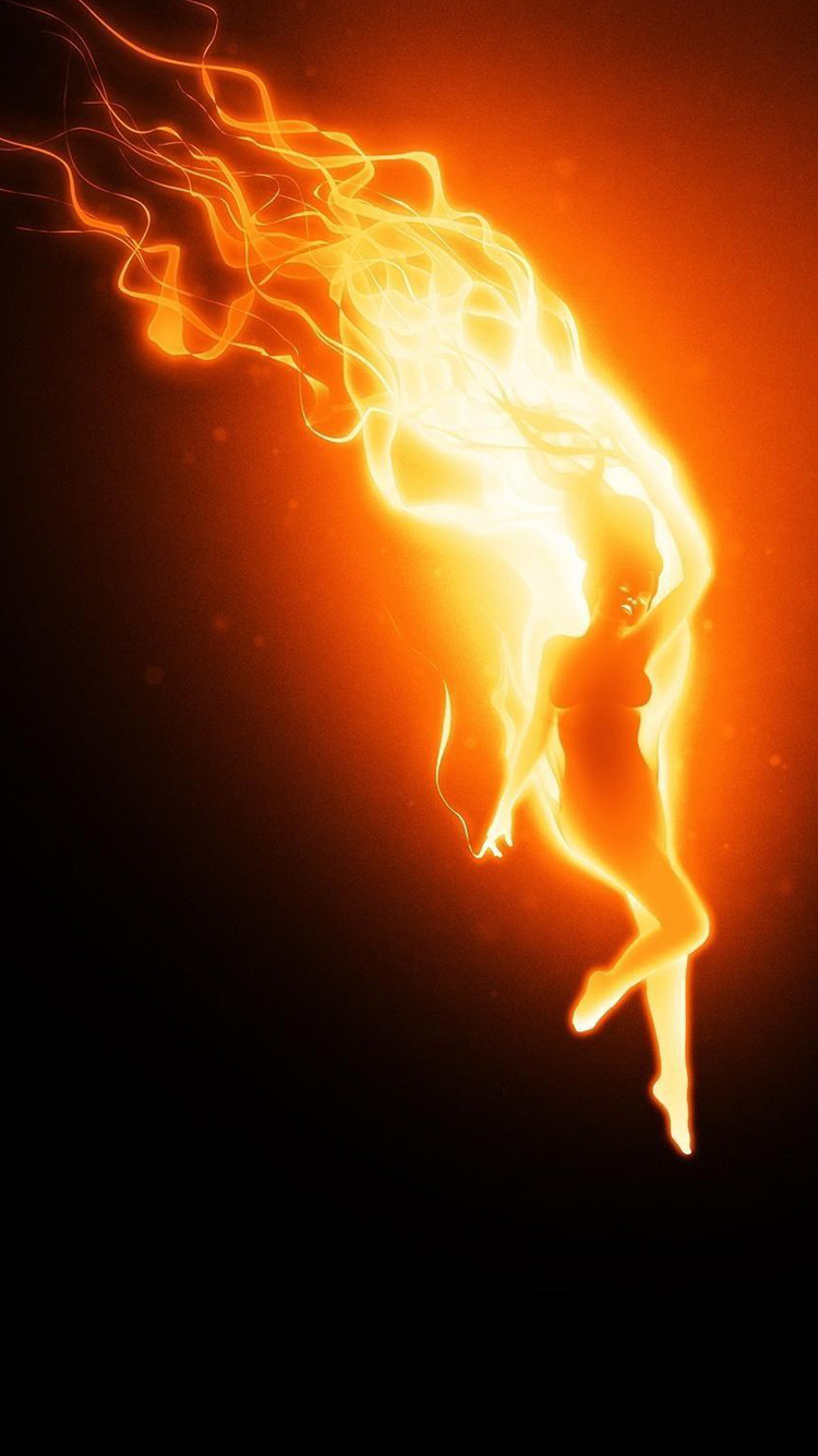 Abstract Fire iPhone Wallpaper HD