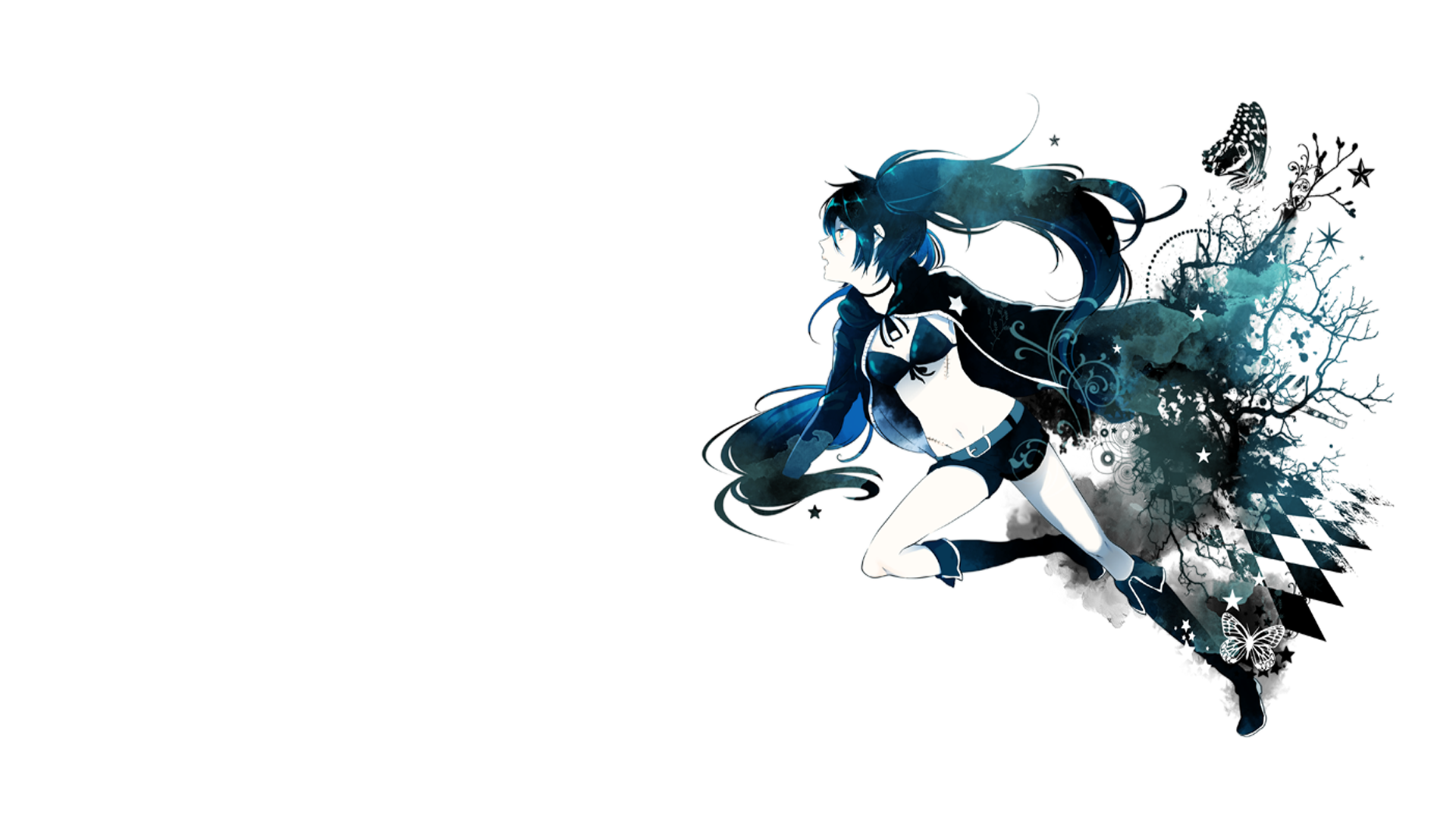 Black Rock Shooter Full HD Wallpaper And Background