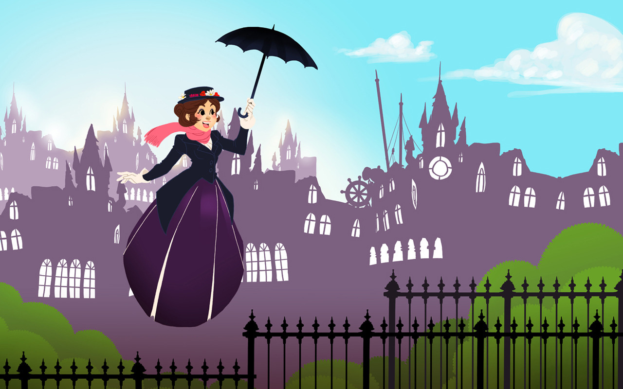 Mary Poppins Fanart Wallpaper Source The Art Of