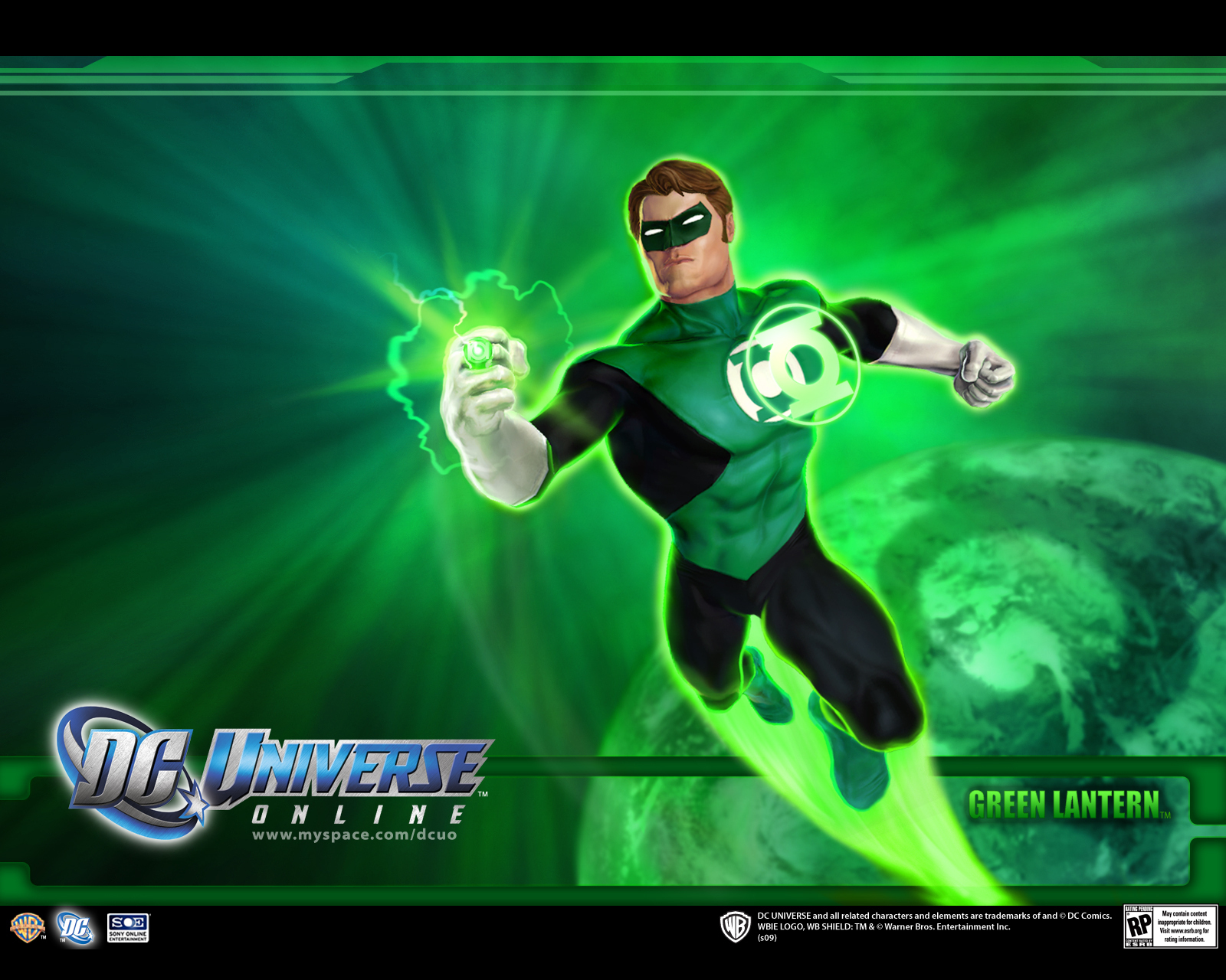 Green Lantern Dc Universe Online Ics Wallpaper