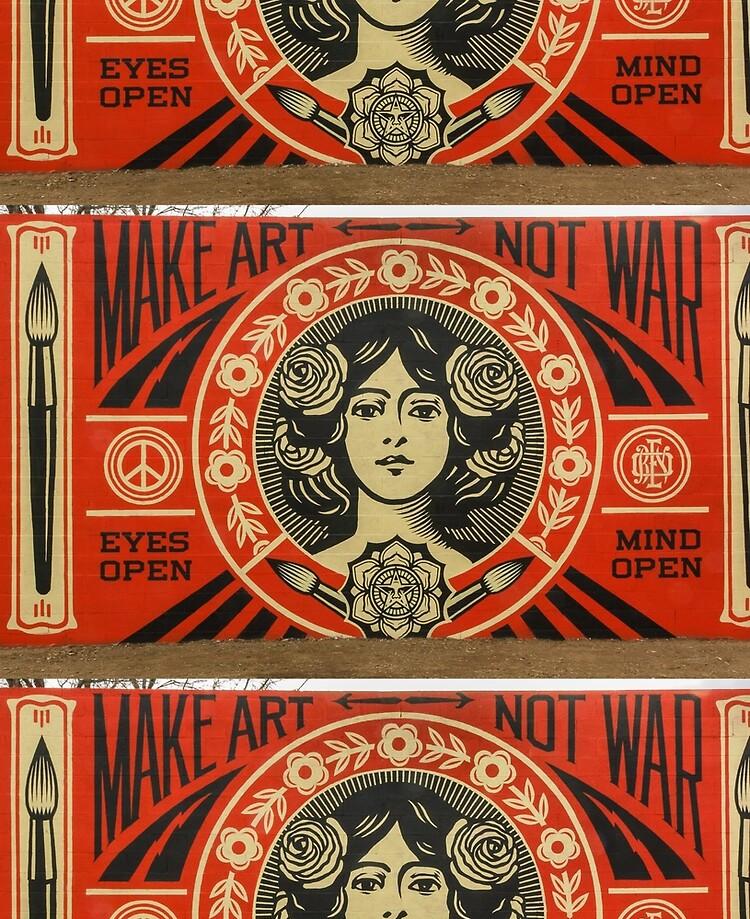 Make Art Not War Obey Design iPad Case Skin For Sale By