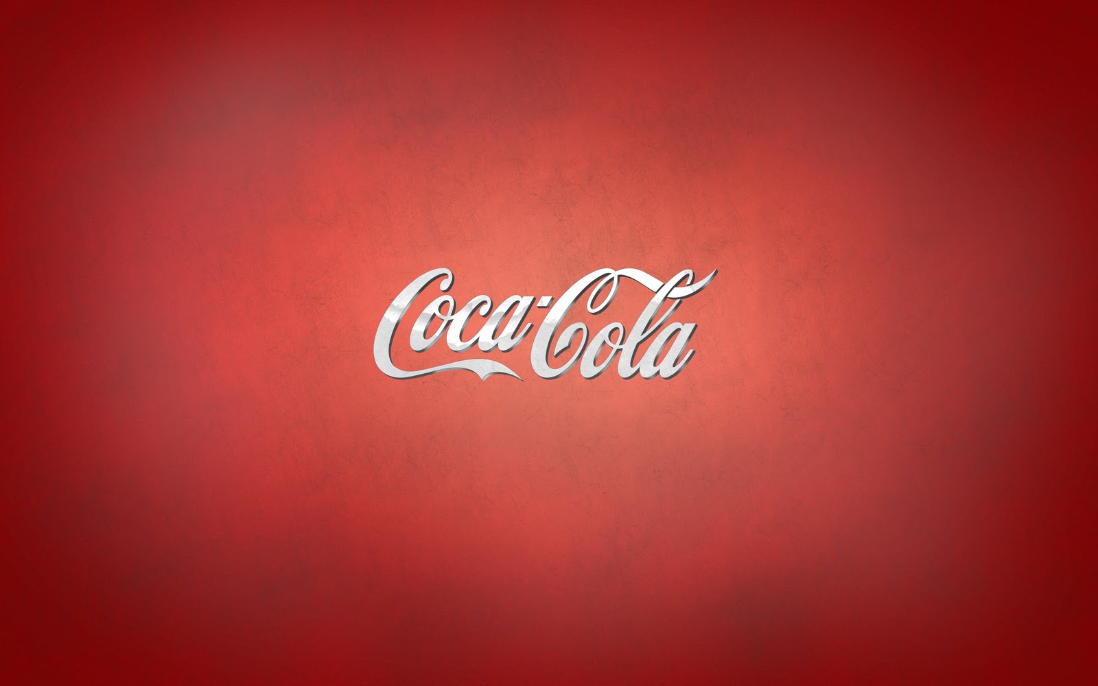 Amazing Coca Cola HD Logo In Red Background Wallpaper