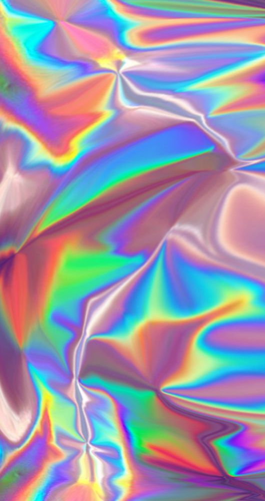 Rainbow Iridescent Holographic Wallpaper