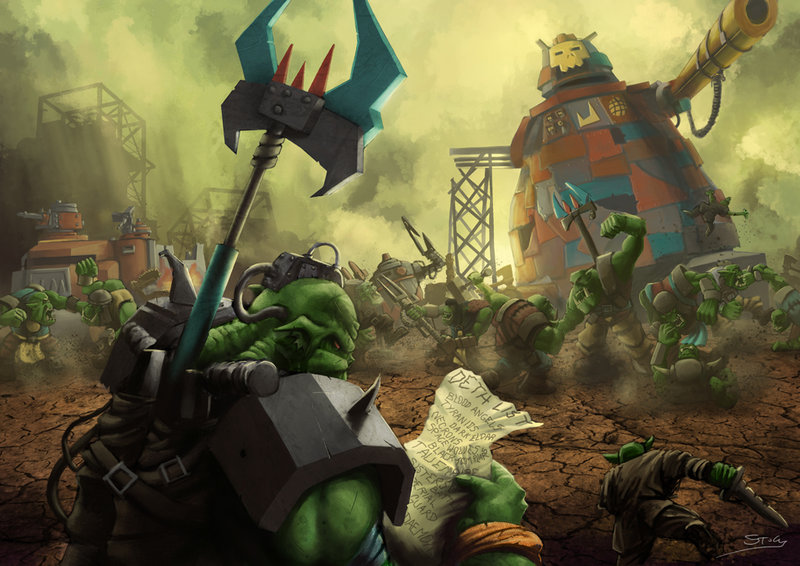 Wh40k Orks And Their Animosity By Stugmeister