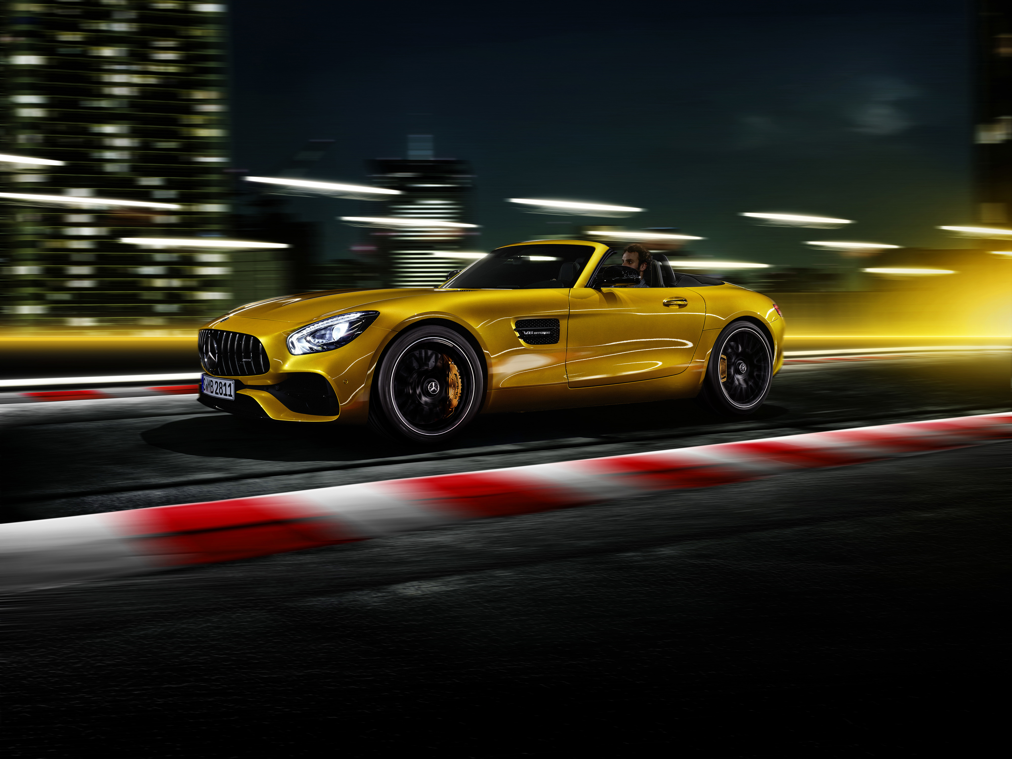 Mercedes Amg Gt S Roadster Side Wallpaper HD Cars