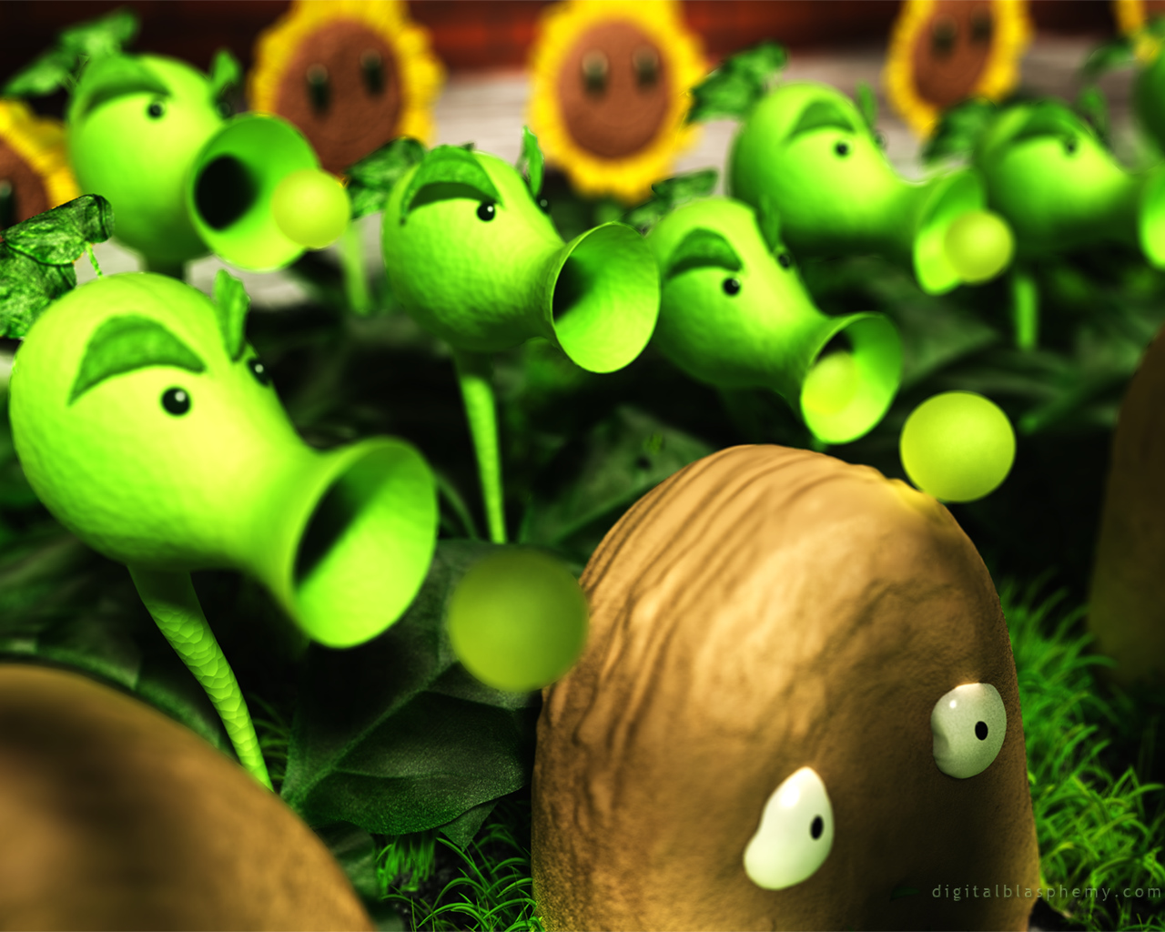 Plants Vs Zombies Desktop Decoration Xenomorph
