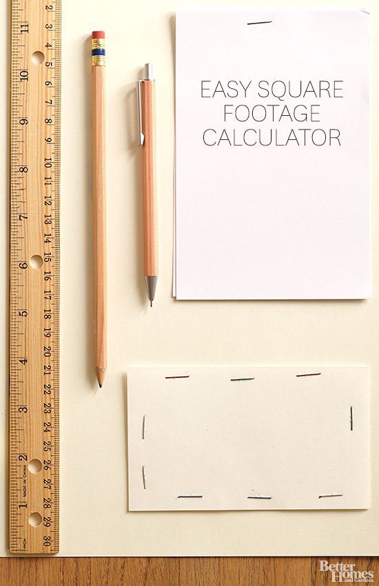 measurements are accurate with our handy square footage calculator