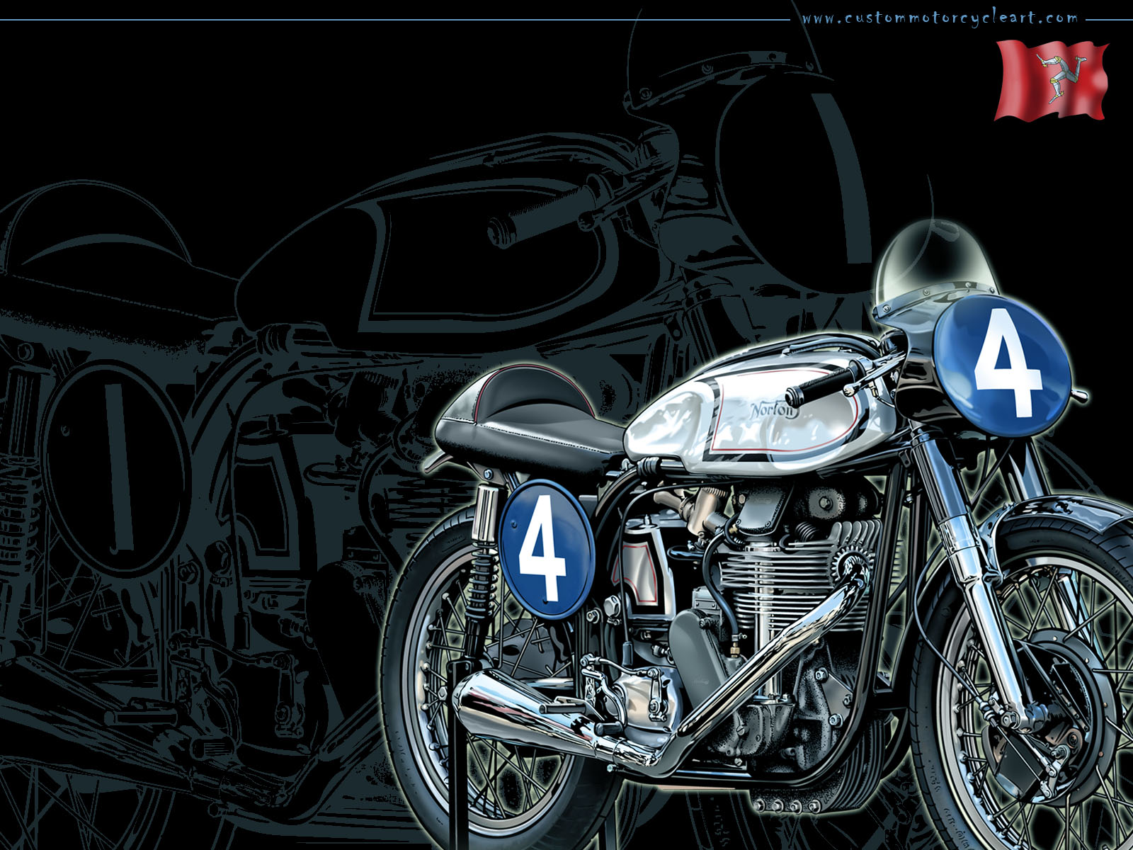 Image X Motorcycle Wallpaper Custom Art Norton Mando