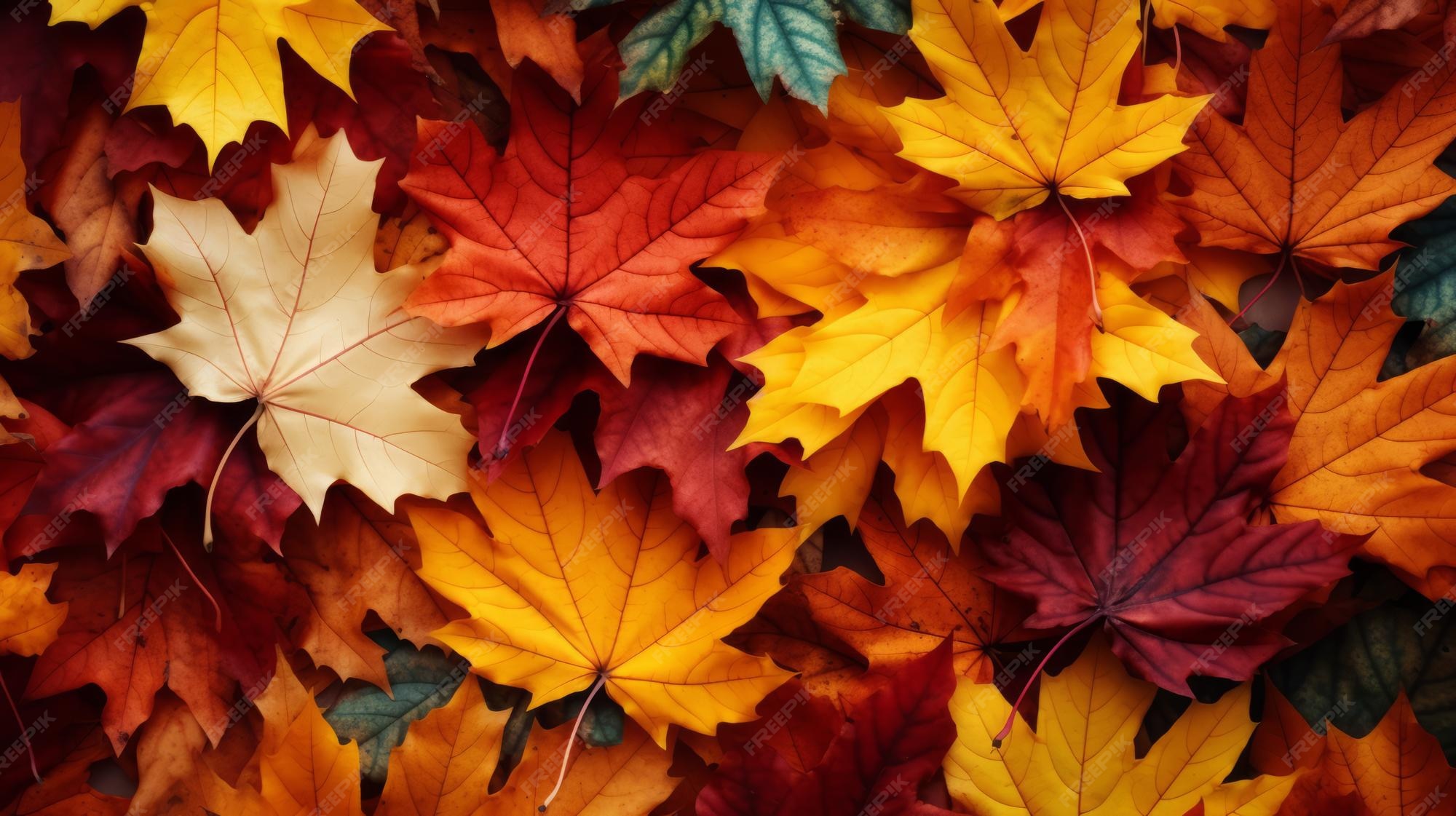 Autumn Wallpaper Fall Foliage Leaves Leaf Pile