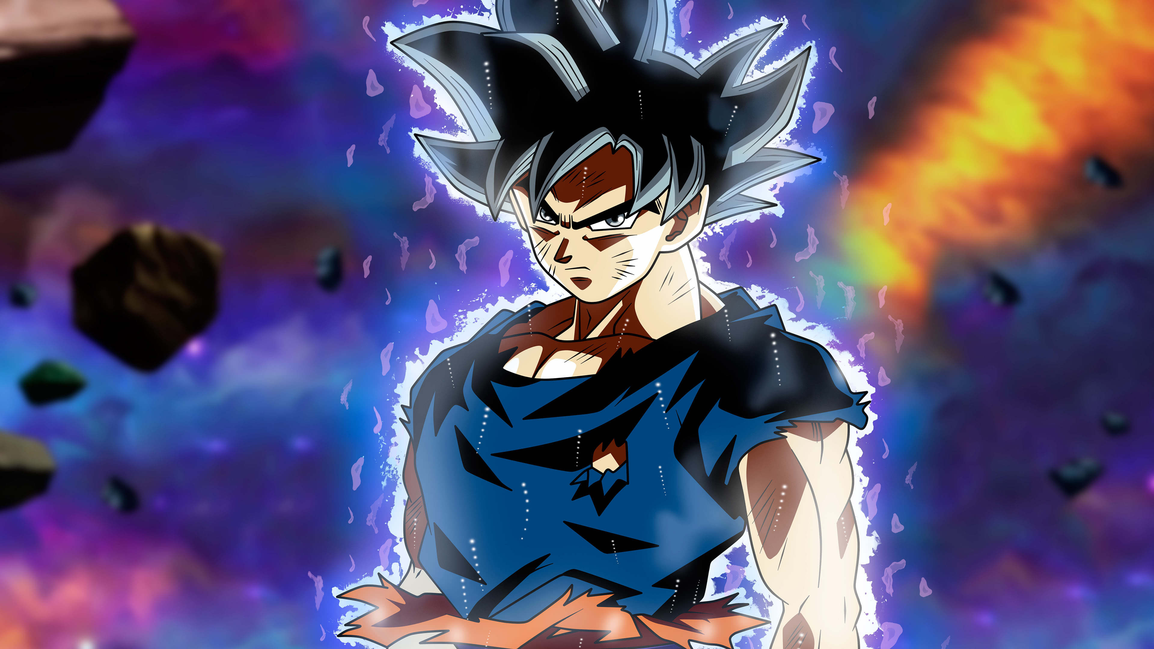 Dragon Ball Super Ultra Instinct Goku Portrait UHD 4K Wallpaper 3840x2160