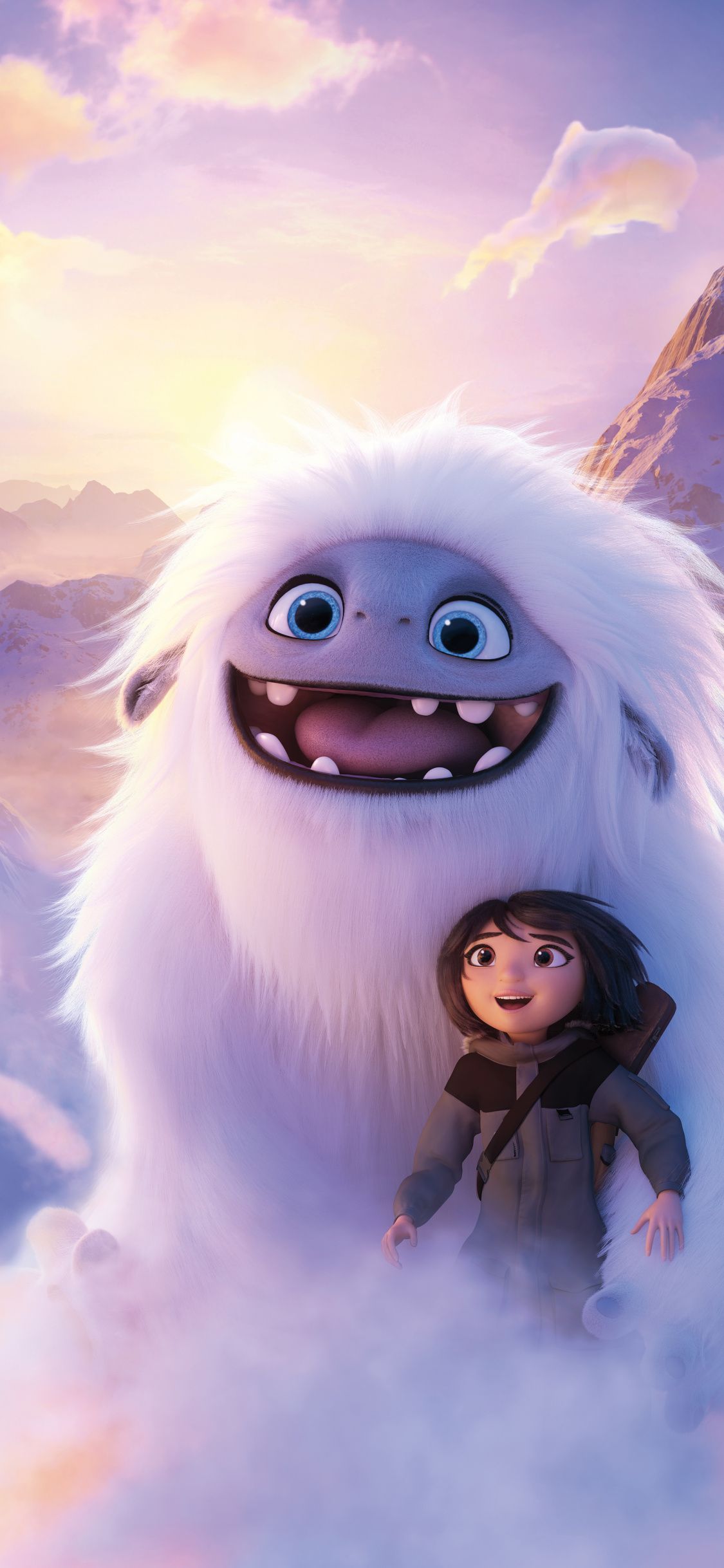Abominable Yeti And Boy Clouds Flight Movie