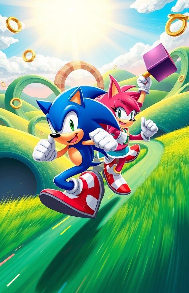 Sonic And Amy Wallpaper