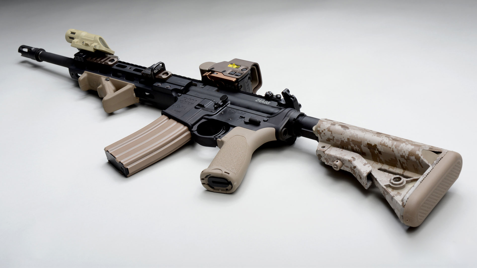 Weapons, rifle, weapon, custom, M16, ar HD wallpaper | Pxfuel