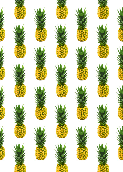 Pineapple Wallpaper Patterns Pattern Art Print
