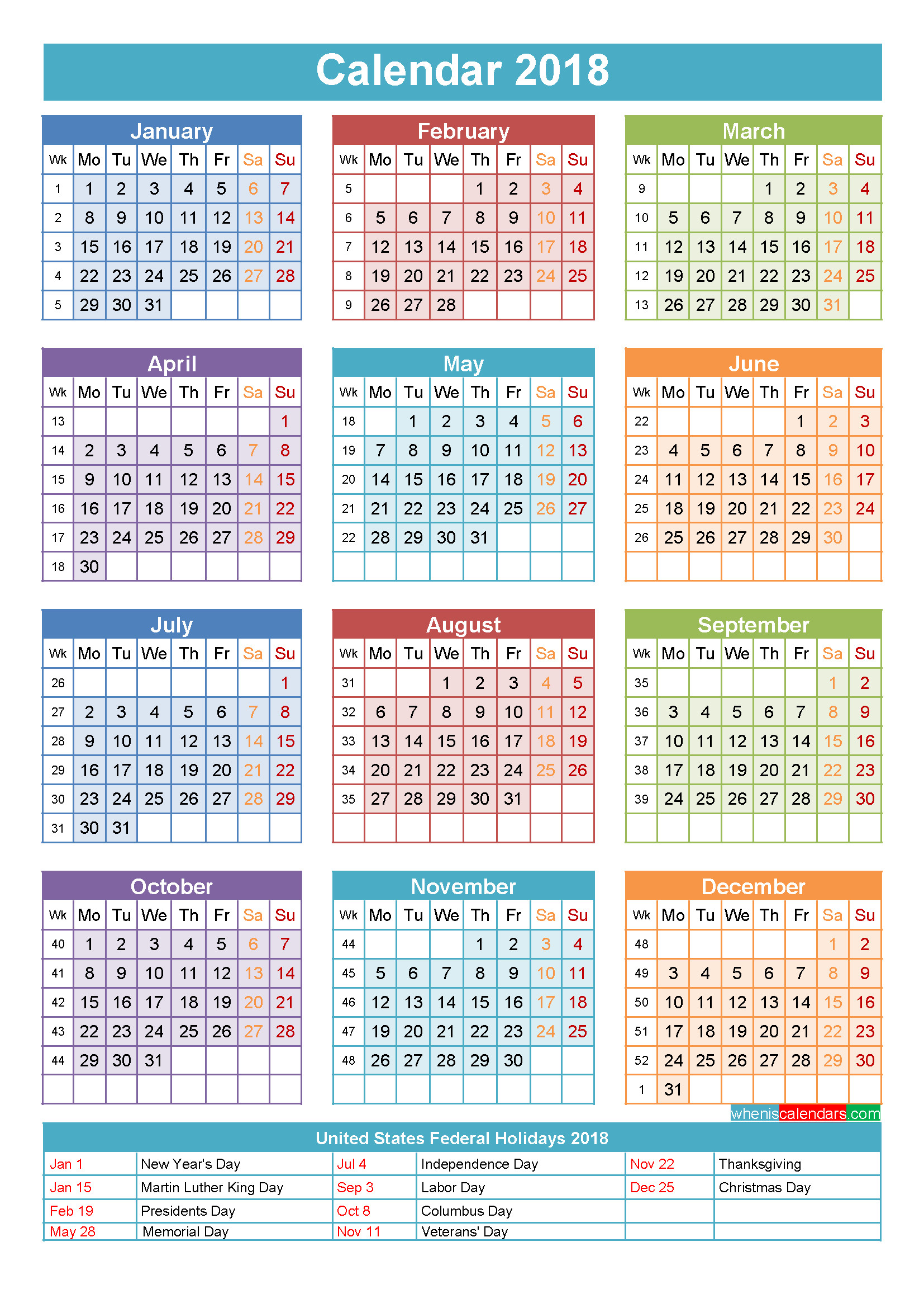 Wallpaper Calendars for 2018 61 images