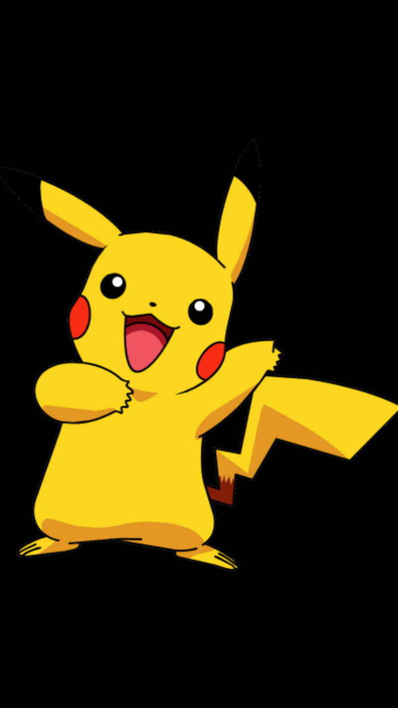 Pikachu iPhone Waving Wallpaper