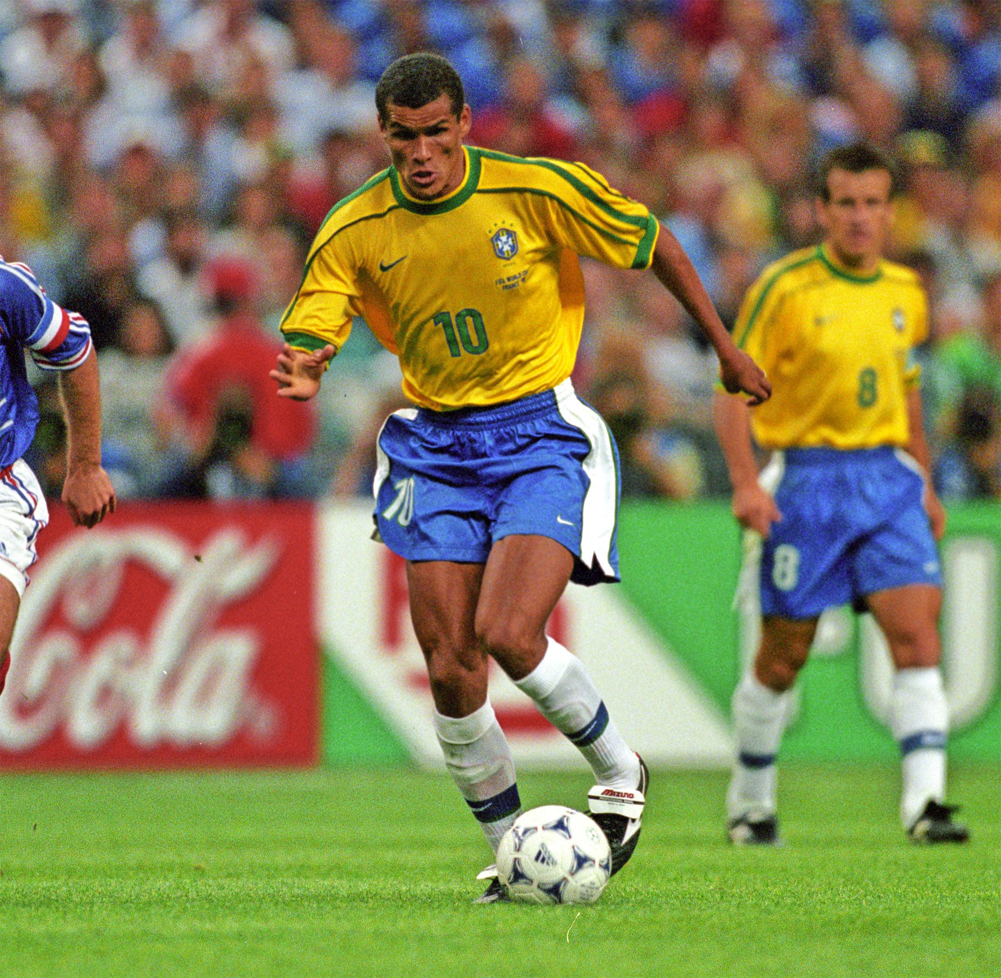 Rivaldo Of Brazil In Action At The World Cup Finals