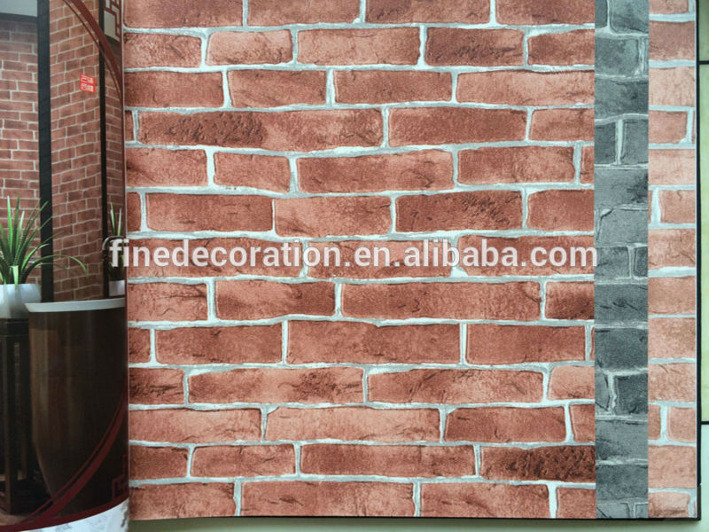 Free download 3d textured wallpaper brick design wallpaper cheap red