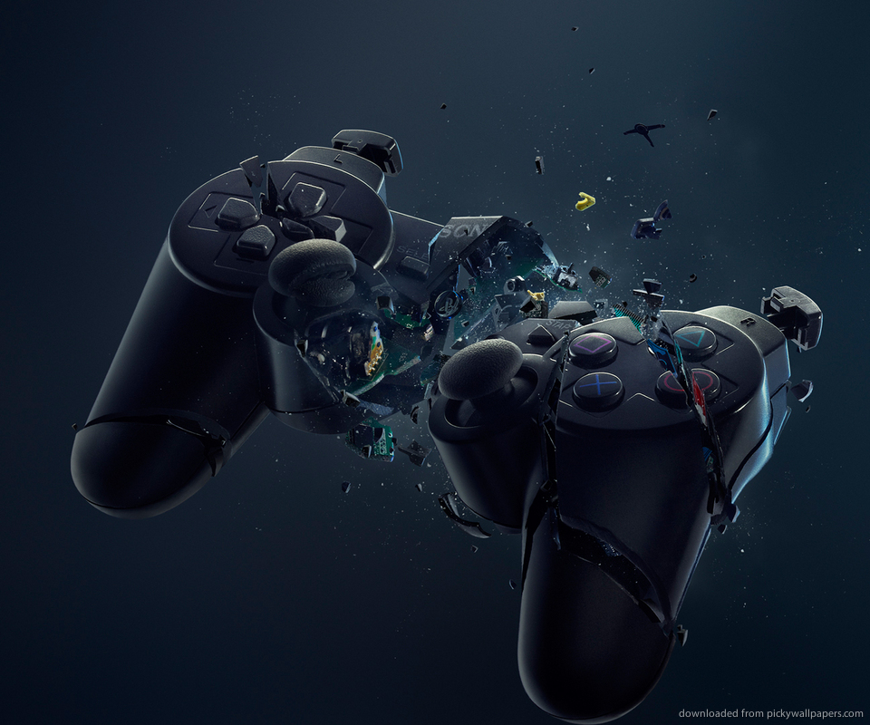 Sheared Ps3 Controller Wallpaper For Samsung Epic