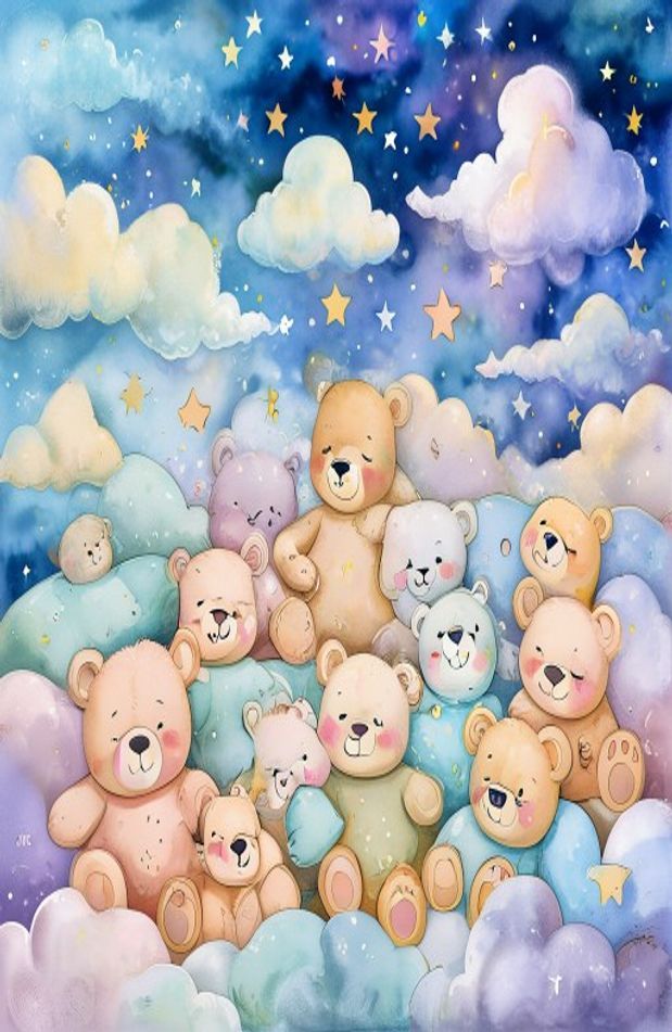 Cute Teddy Bears Wallpaper