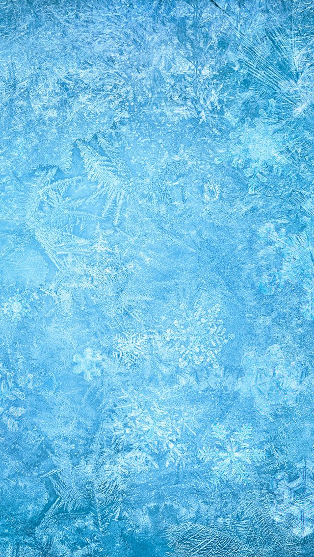 Frozen Ice Snowflake Macro iPhone Wallpaper