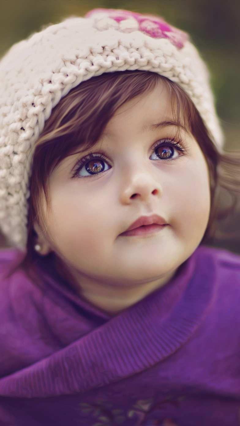 Cute Babygirl Purple Eyes Wallpaper Mobcup