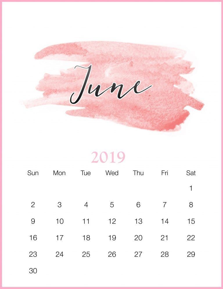 June 2019 Calendar Wallpaper wed easecom