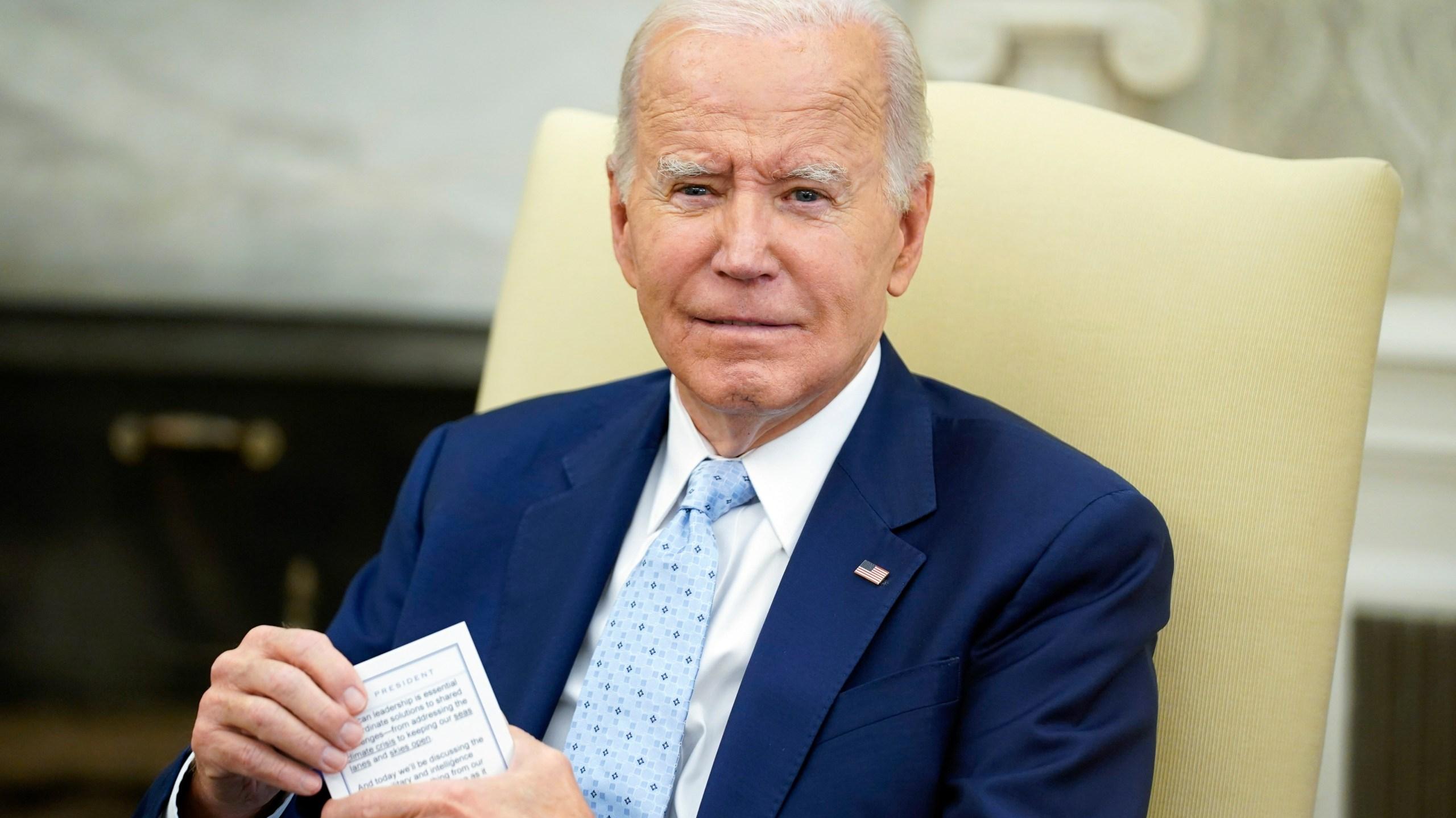 Biden says he had to use Trump era funds for the border wall