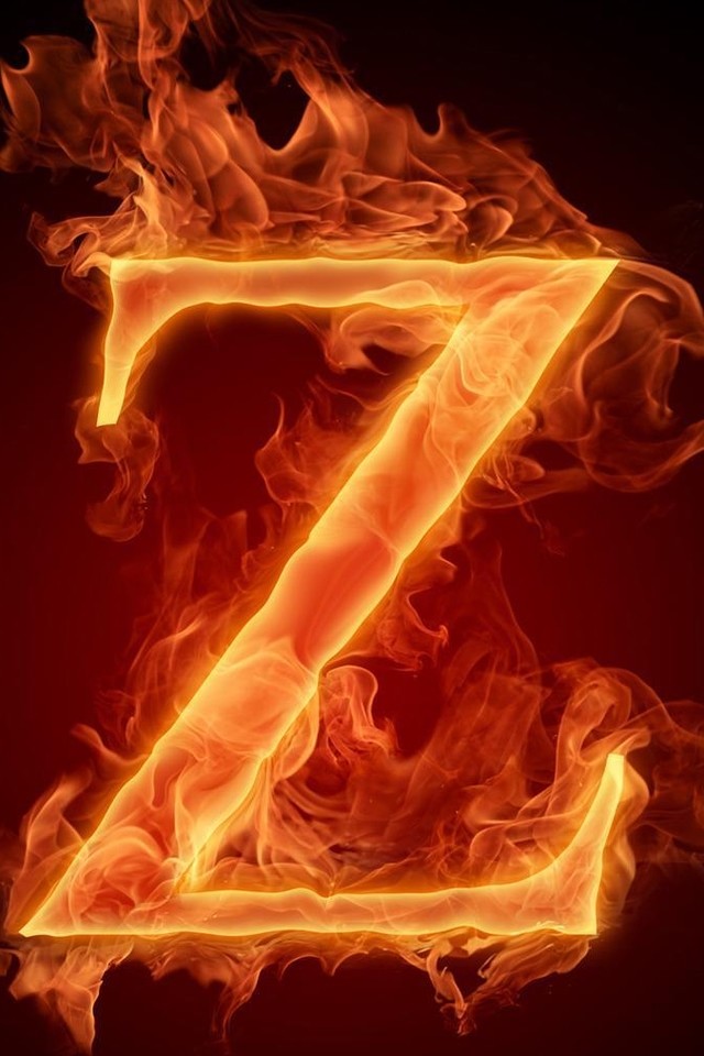 Fire Letter Z Iphone Wallpaper S 3g