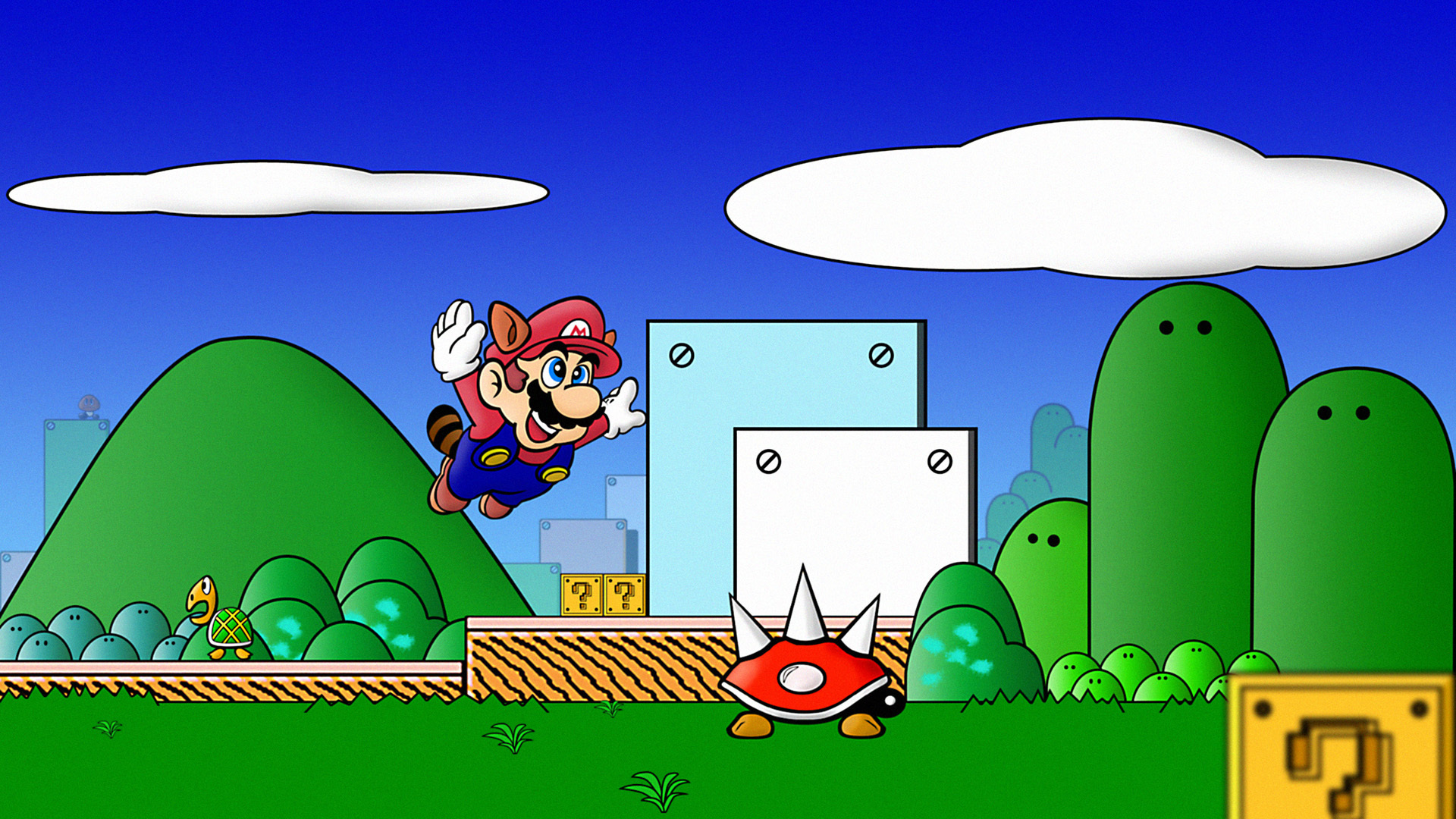 Mario Showcase Wallpaper Super Bros