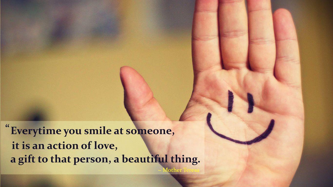 wallpaper quotes on smile