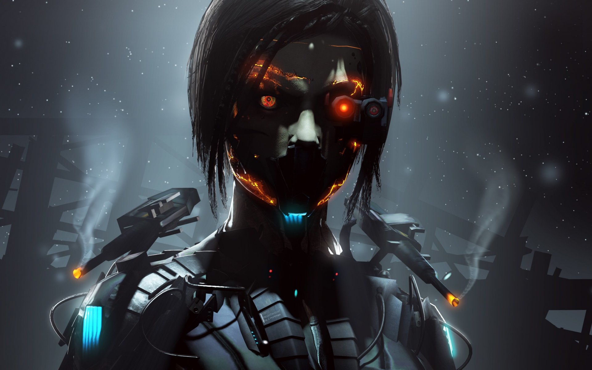 Sci Fi Cyborg HD Wallpaper by Alex Portman