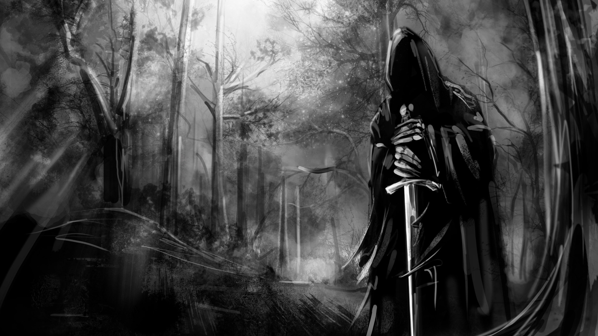 Lord Of The Rings Black Wide HD Wallpaper Stylish