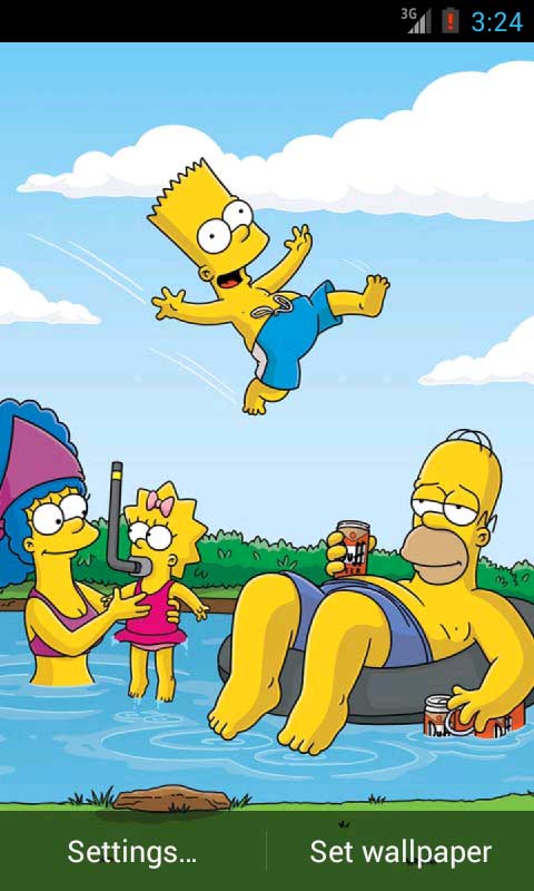Funny Simpsons Desktop Backgrounds These live wallpapers is